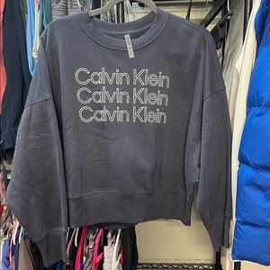 Calvin Klein Charcoal Sweatshirt with Logo size medium